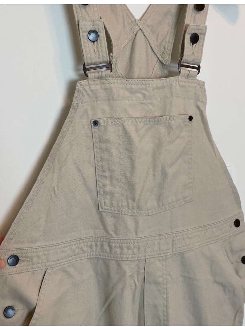 PATAGONIA All Seasons Khaki Hemp Straight Leg Overalls || XL - Picture 4 of 12